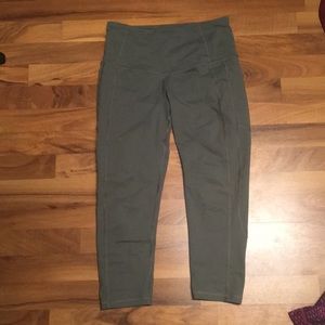 Army Green Victoria’s Secret VSX Knockout Capri